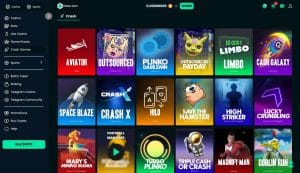 A view of the Crash games at Mega Dice A view of the Crash games at Mega Dice